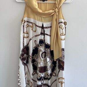 Vintage Gucci Scarf Print Dress